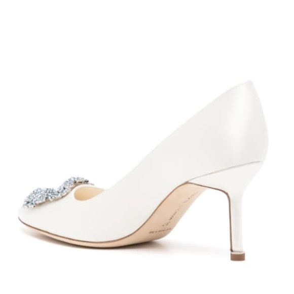 Manolo Blahnik Hangisi 70mm leather pumps - Picture 2 of 8